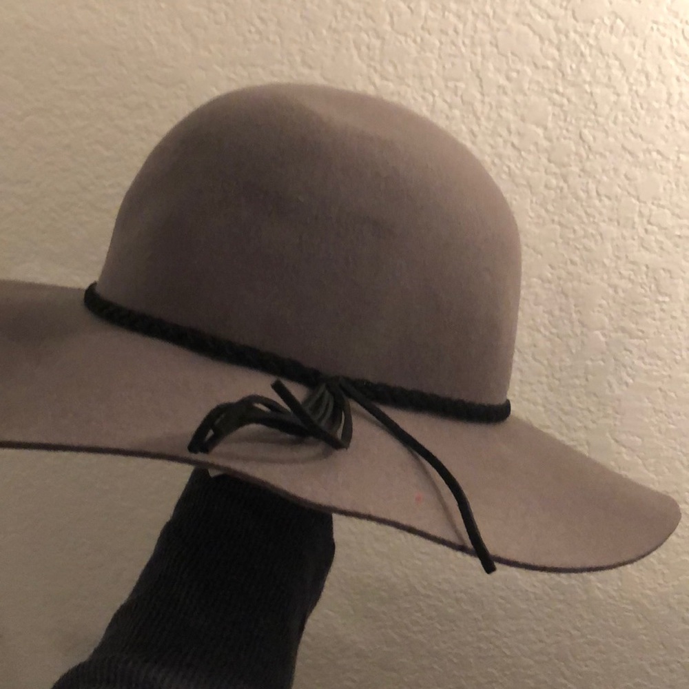 Gray felt material hat